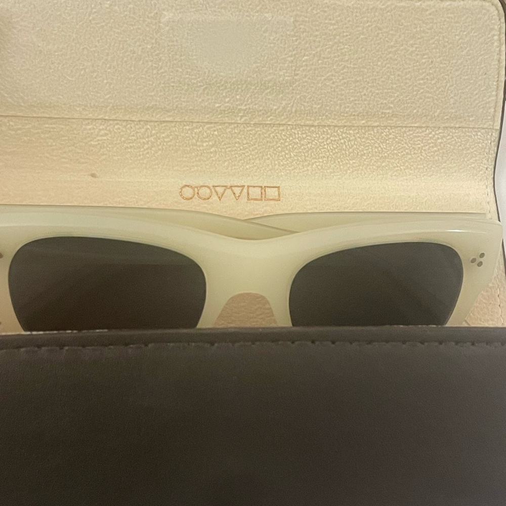 NEW Oliver Peoples Isba Sunglasses Ecru Cream Vintage Classic Designer - Picture 4 of 10